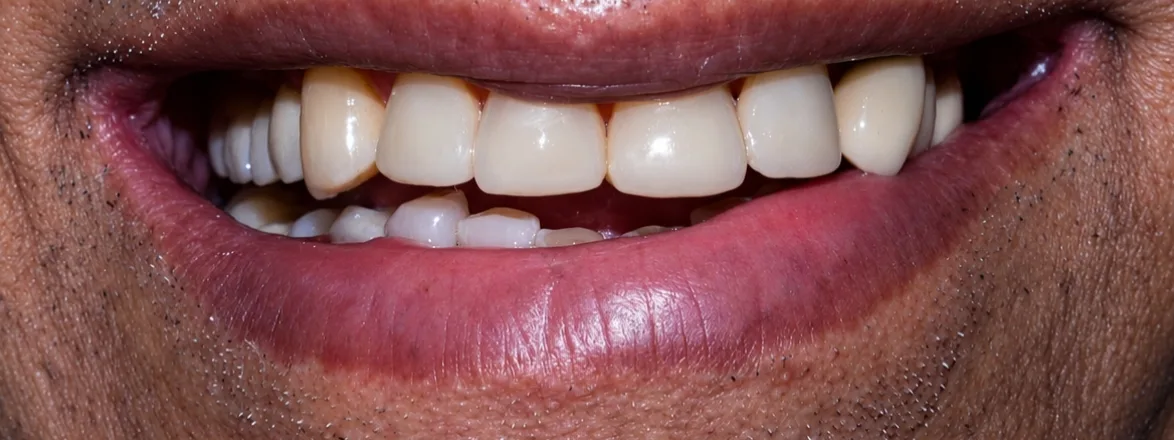 After Full mouth rehabilitation with implant & bonding