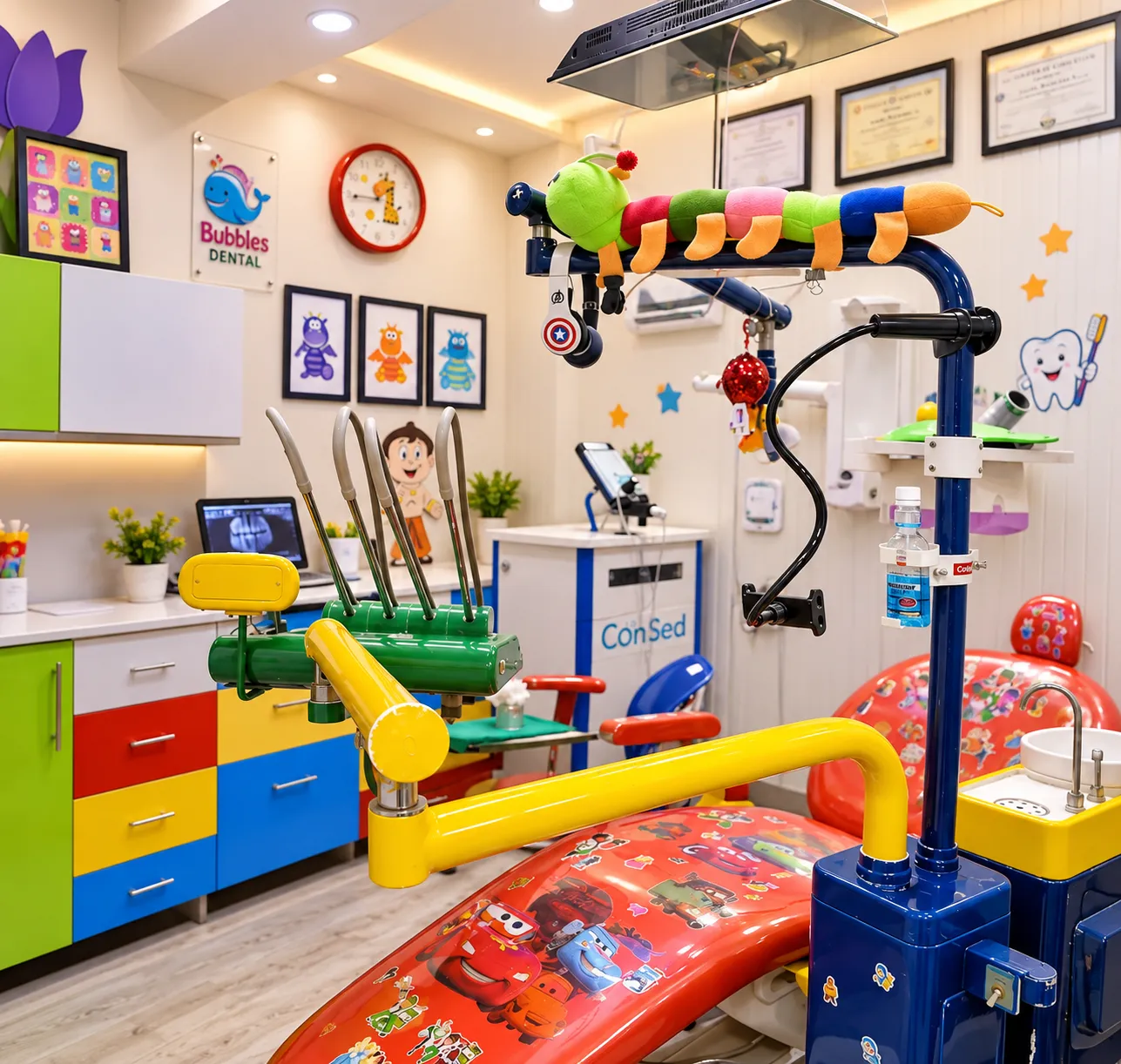 Bubbles Dental kids dental room at Healing Touch Dental Gurgaon